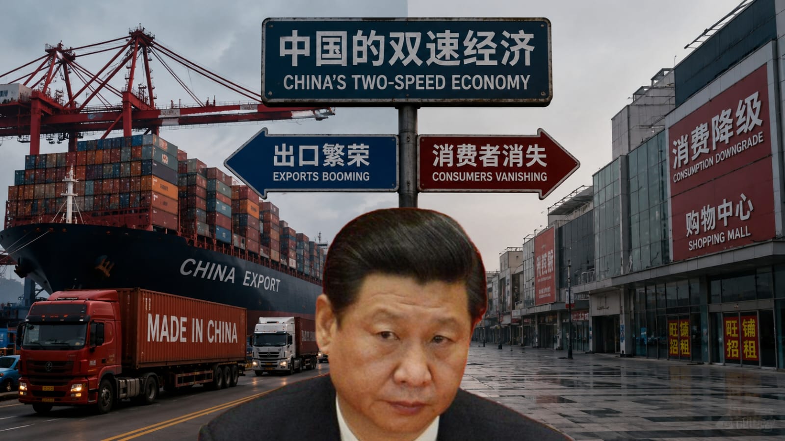 china two speed economy exports up 15 percent retail sales down 0.2 percent pboc injection 88 billion dollars